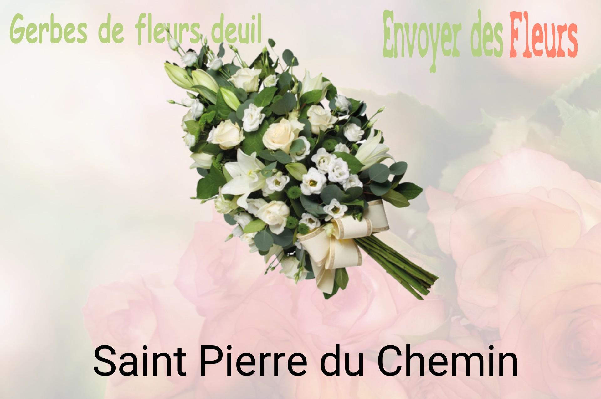 Gerbe de fleurs de deuil livrée à Saint-Pierre-du-Chemin